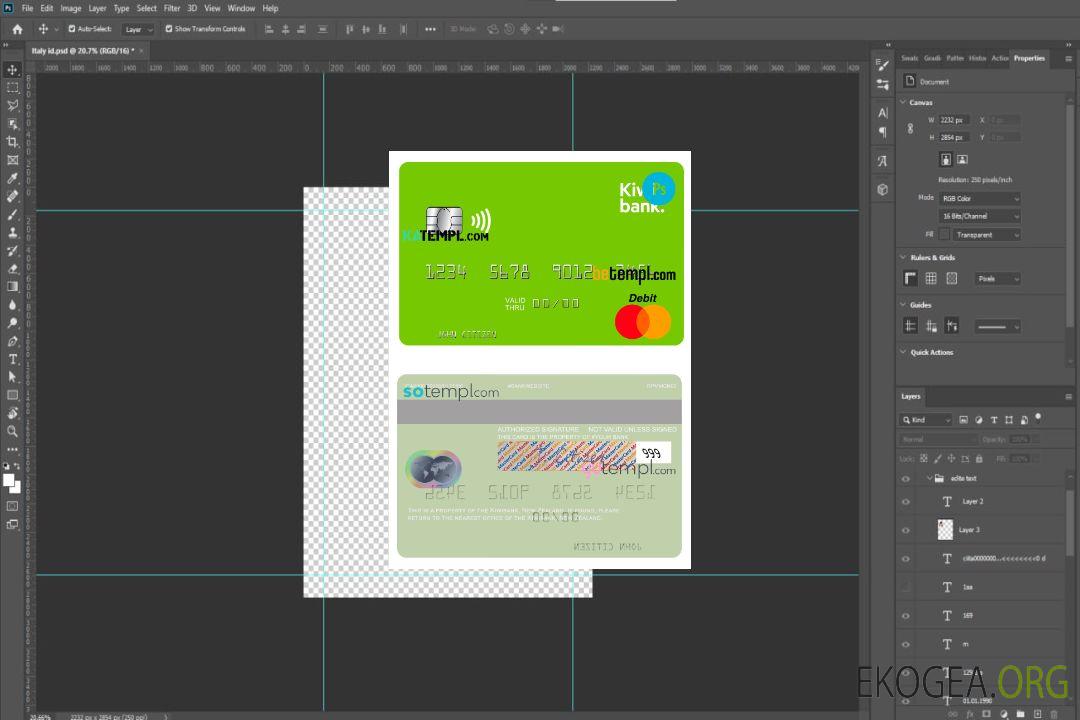 Modèle de carte de crédit mastercard Kiwibank de Nouvelle-Zélande au format PSD template Modèle de carte de crédit mastercard Kiwibank de Nouvelle-Zélande au format PSD template